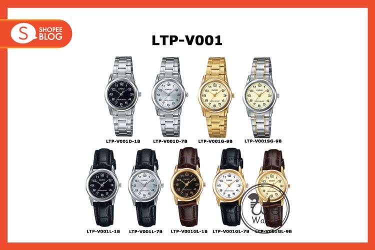 CASIO นาฬิกาข้อมือผู้หญิง รุ่น LTP-V001
