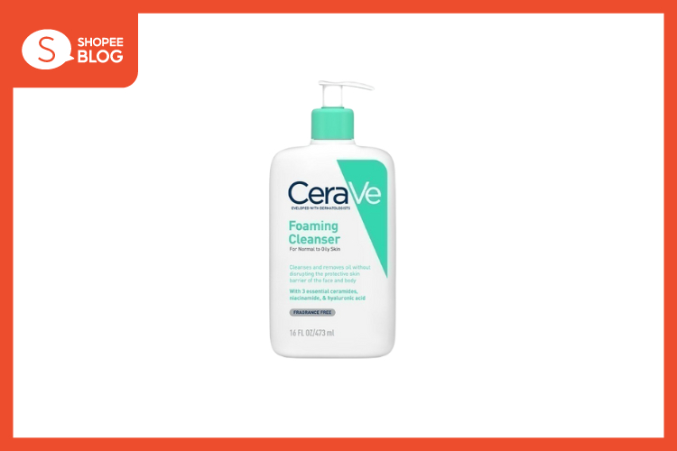 โฟมล้างหน้ายี่ห้อไหนดี CERAVE Foaming Cleanser