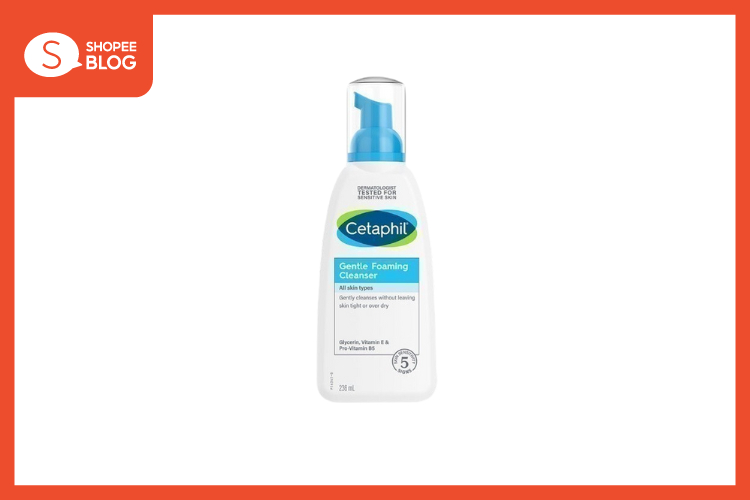 โฟมล้างหน้ายี่ห้อไหนดี Cetaphil Gentle Foaming Cleanser