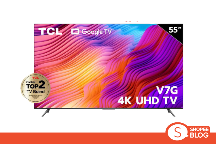 ทีวี TCL Smart TV 55 นิ้ว 4K Premium Google TV รุ่น 55V7G