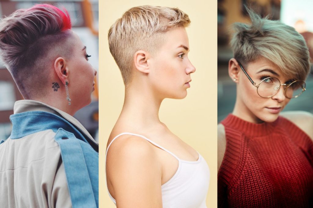 ทรงผมสั้น ทรงผมผู้หญิง skinhead woman hairstyle undercut