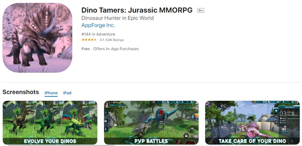เกมออนไลน์มือถือ-dino-tamers