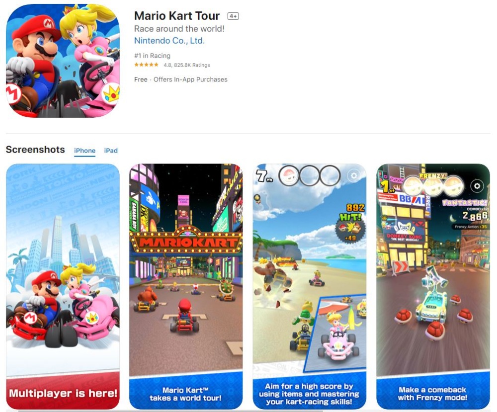 เกมออนไลน์มือถือ-mario-kart-tour