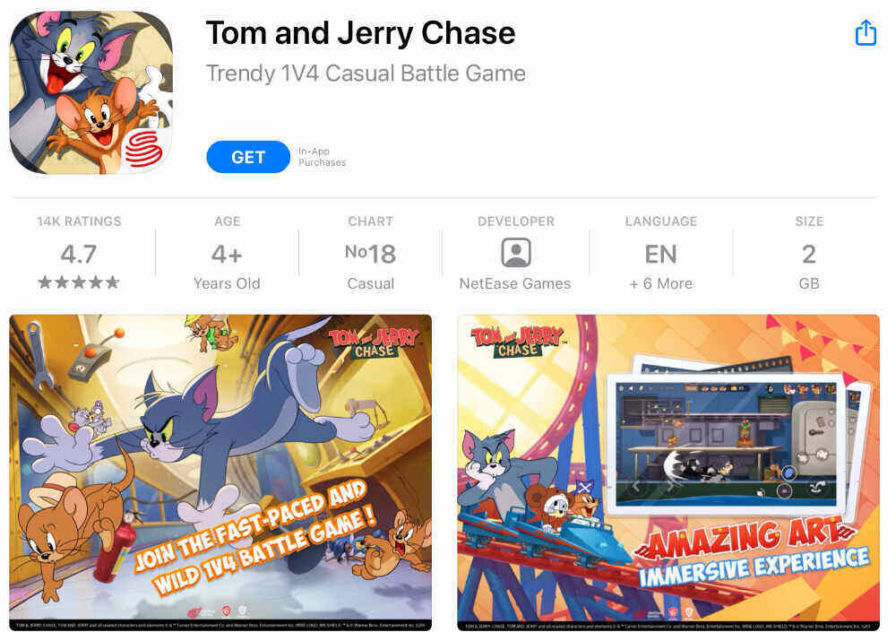 เกมออนไลน์มือถือ_Tom and Jerry Chase