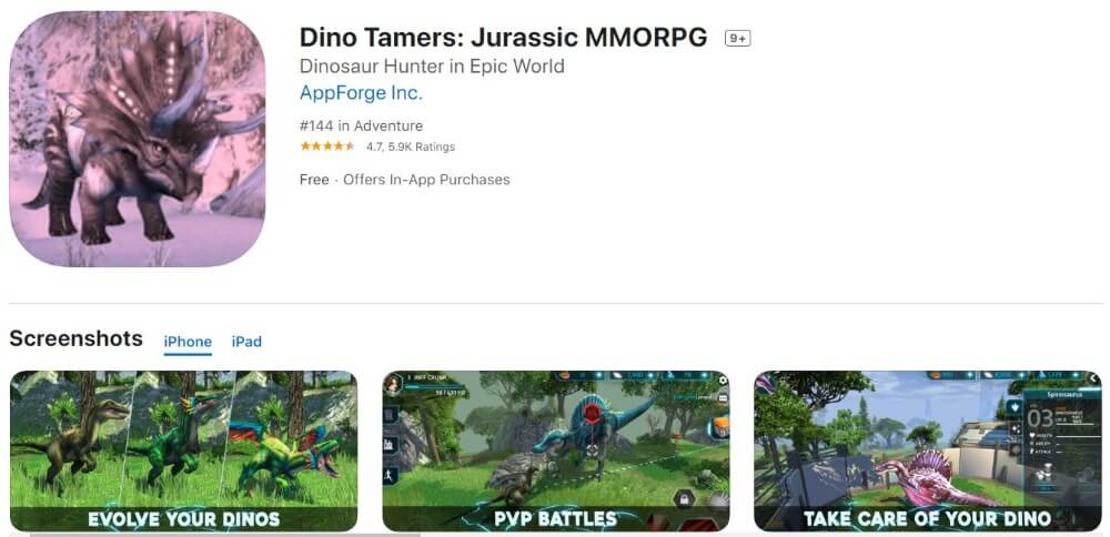 เกมออนไลน์มือถือ_ Dino Tamers