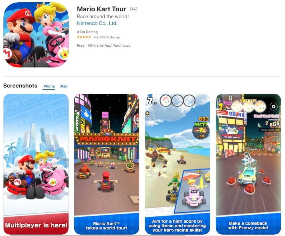 เกมออนไลน์มือถือ_Mario Kart Tour