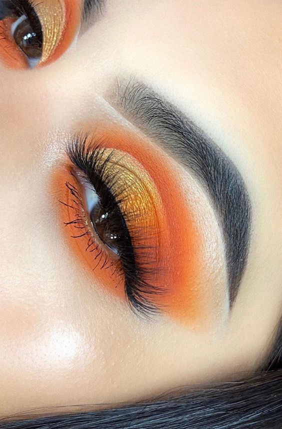Metallic Orange makeup