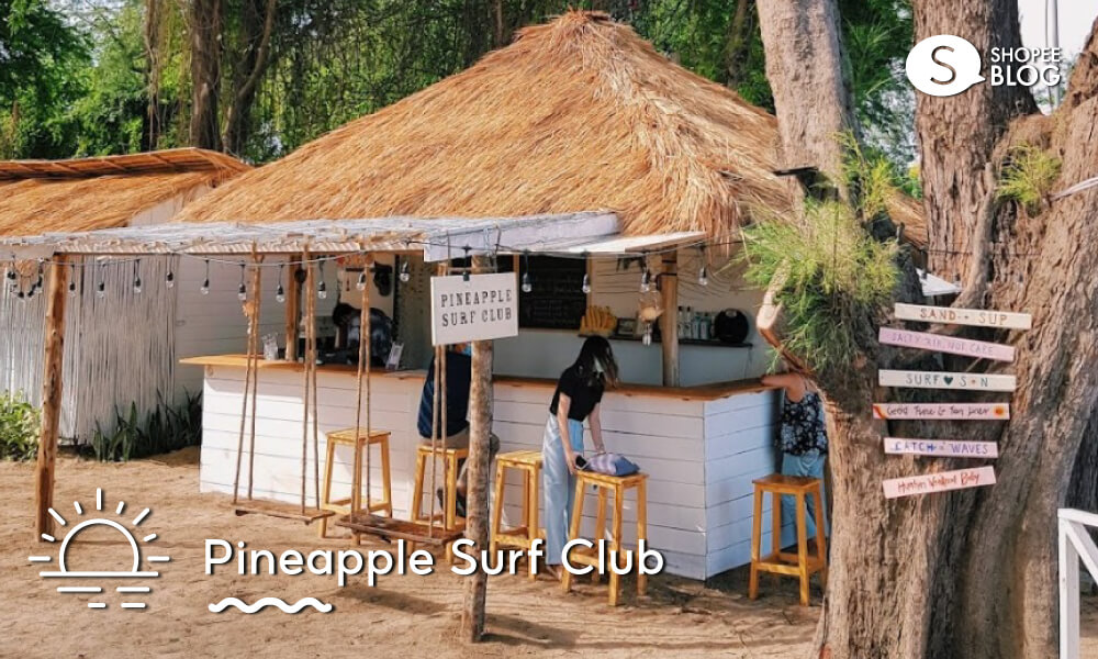 คาเฟ่ Pineapple Surf Club หัวหิน