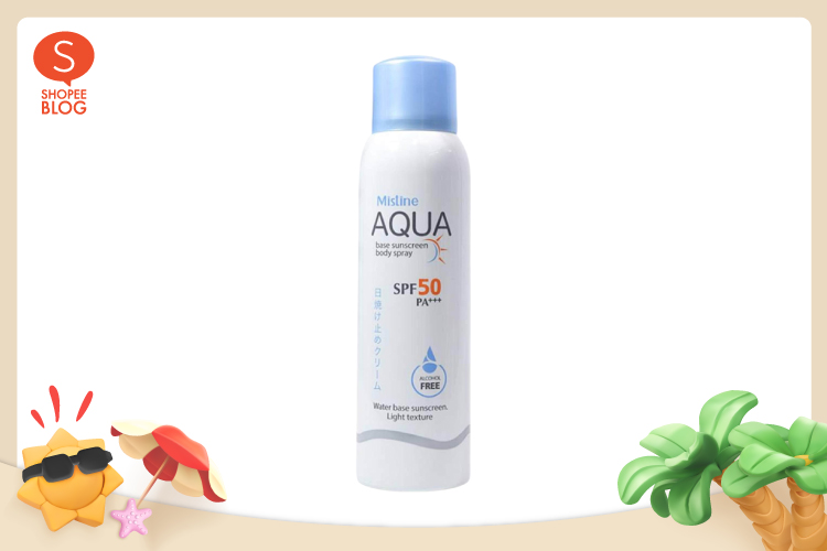 Mistine Aqua Base Sunscreen Body Spray SPF 50 PA+++