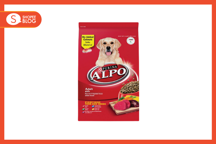 ALPO อาหารเม็ดสำหรับสุนัขโต สูตรรสเนื้อวัวหรือไก่