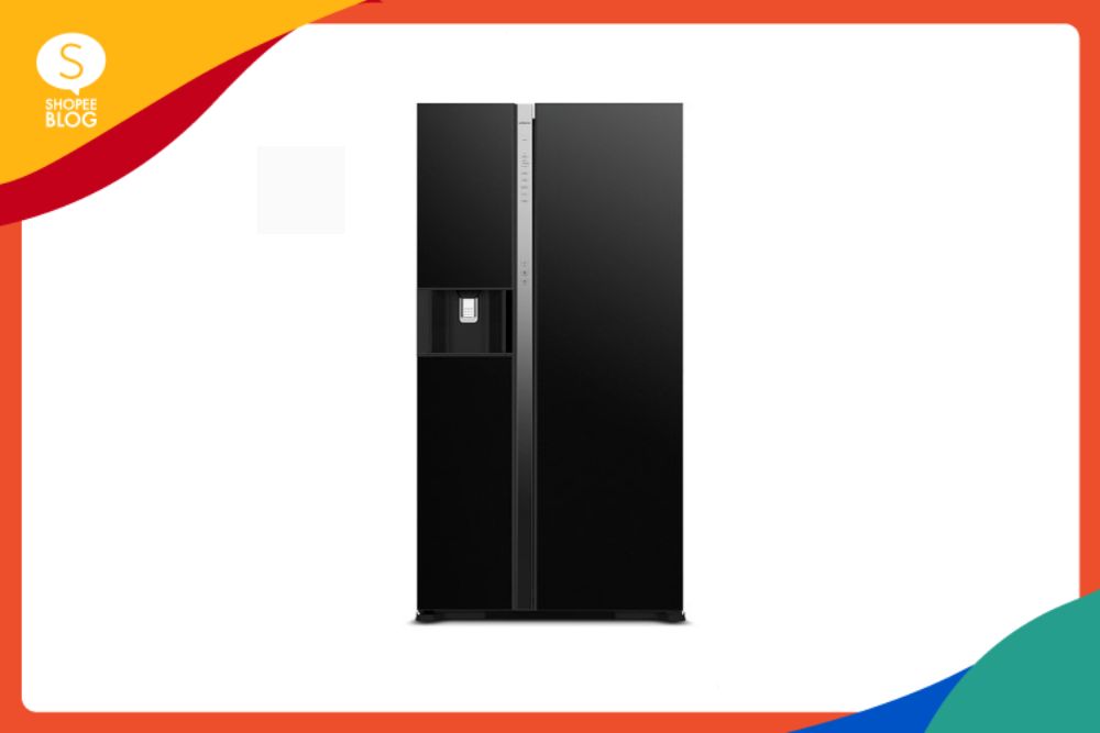 HITACHI ตู้เย็น SIDE BY SIDE รุ่น R-SX600GPTH0 (GBK) ขนาด 20.2 คิว 
