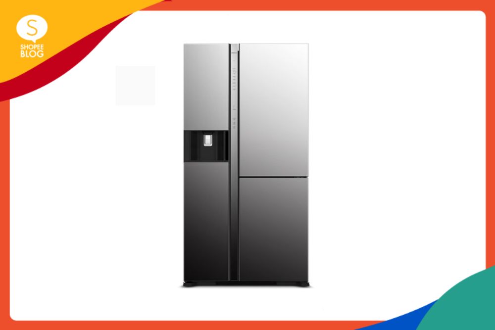 HITACHI ตู้เย็น SIDE BY SIDE แบบ 3 ประตู R-M600VAG9THX MIR 20.1Q