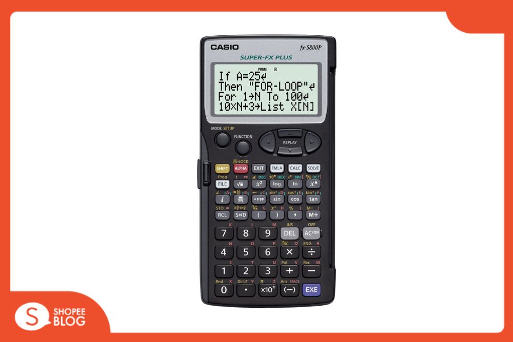Casio Calculator เครื่องคิดเลขวิทยาศาสตร์ รุ่น FX-5800P สีดำ