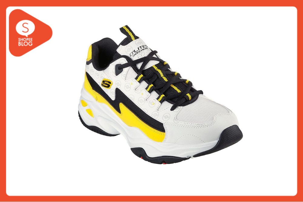 รองเท้าผ้าใบเสริมส้น ยี่ห้อ Skechers Pokémon D’Lites 4.0 Sport Casual Shoes