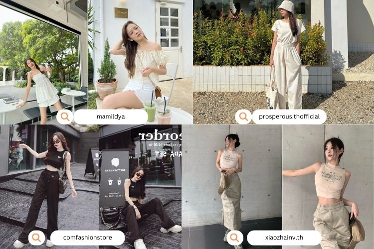 ไอเดียแต่งตัวไปคาเฟ่ หลายสไตล์ ชุดเซท คาเฟ่ฮอบ