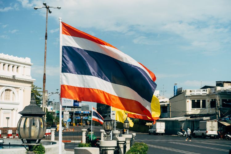 ธง ประเทศไทย ไทย ภาษาไทย