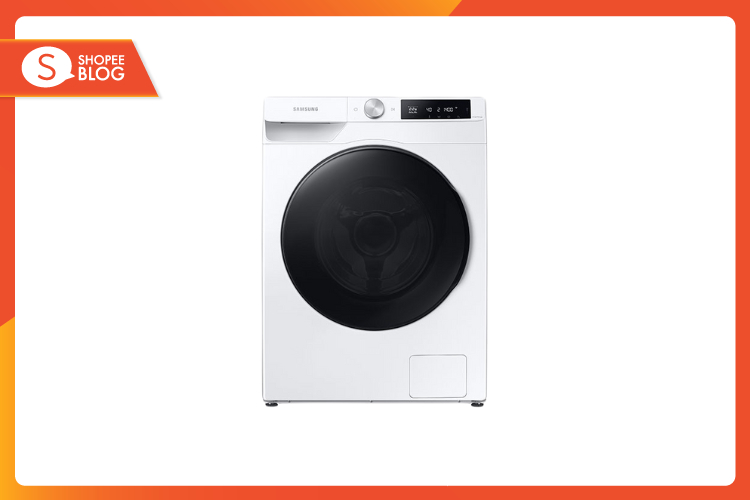 3.Shopee Blog SAMSUNG เครื่องซักผ้าฝาหน้าและอบผ้า รุ่น WD90T604DBE 9.6 kg