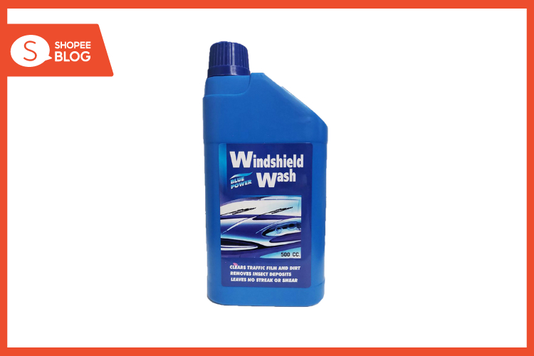 แนะนำ น้ำยาเช็ดกระจกรถยนต์ ยี่ห้อไหนดี Blue Power Windshield Wash น้ำยาล้างกระจก