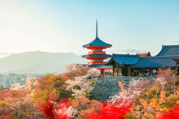 Kiyomizu dera Temple ประเทศญี่ปุ่น