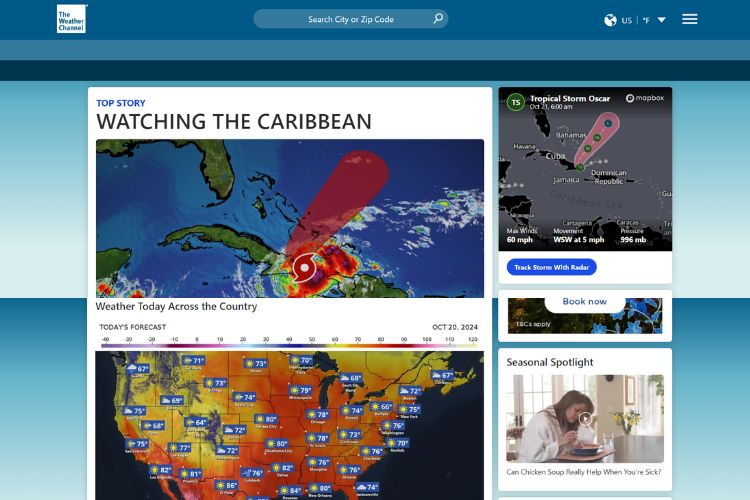 Shopee Blog The Weather channel website เว็ยพยากรณ์อากาศ