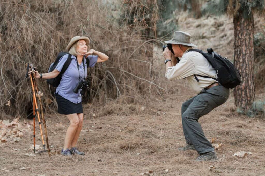 คุณปู่ถ่ายรูปให้คุณย่า