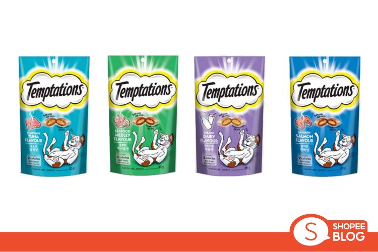 Shopee Blog-ของใช้ก่อนพาสัตว์เลี้ยงเที่ยว-Temptations ขนมน้องแมว