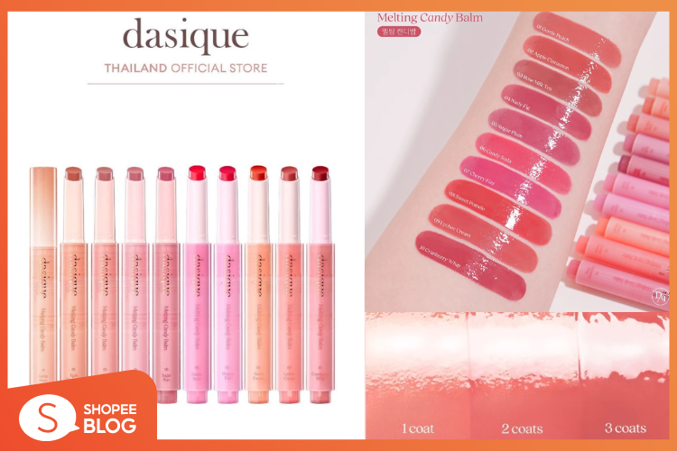 Shopee Blog-แนะนำลิปกด- Dasique Melting Candy Balm