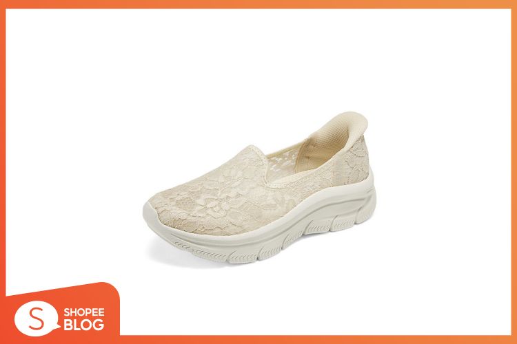 Shopee Blog รองเท้าเพื่อสุขภาพผู้หญิงยี่ห้อไหนดี Skechers Slip-ins Comfort Modern D'Lux Shoes