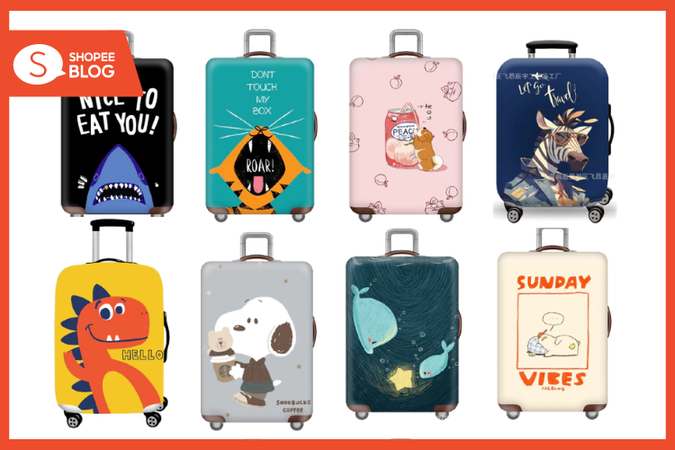 Shopee blog-จัดกระเป๋าเดินทาง-ผ้าคลุมกระเป๋าเดินทางผ้ายืด 