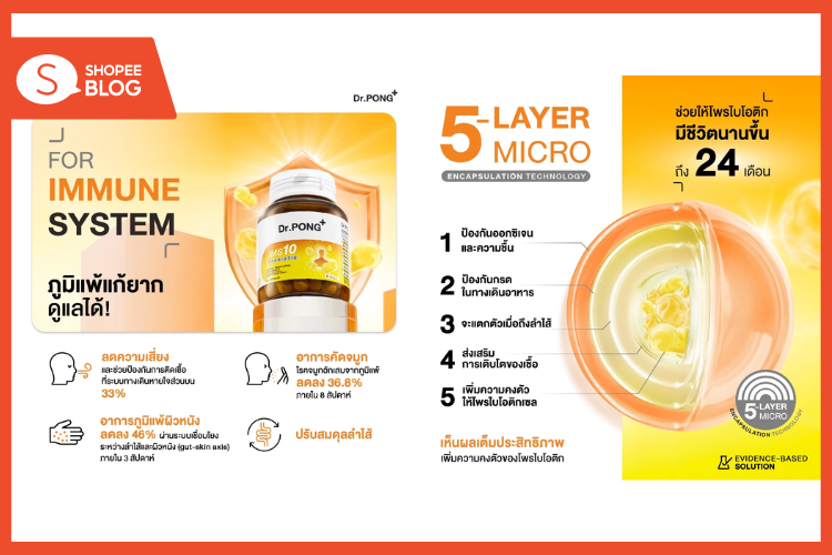 Shopee blog-โพรไบโอติก ยี่ห้อไหนดี-Dr.PONG IMS10 PROBIOTIC